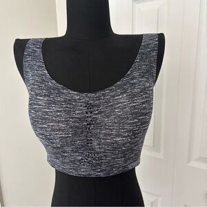 Victoria's Secret Sport Bra Angel Max Laser Cut Front Back Closure 34DDD Gray